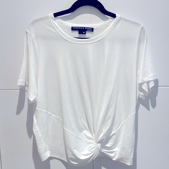 Veronica Beard crew neck knit tee sz large - Picture 2 of 6